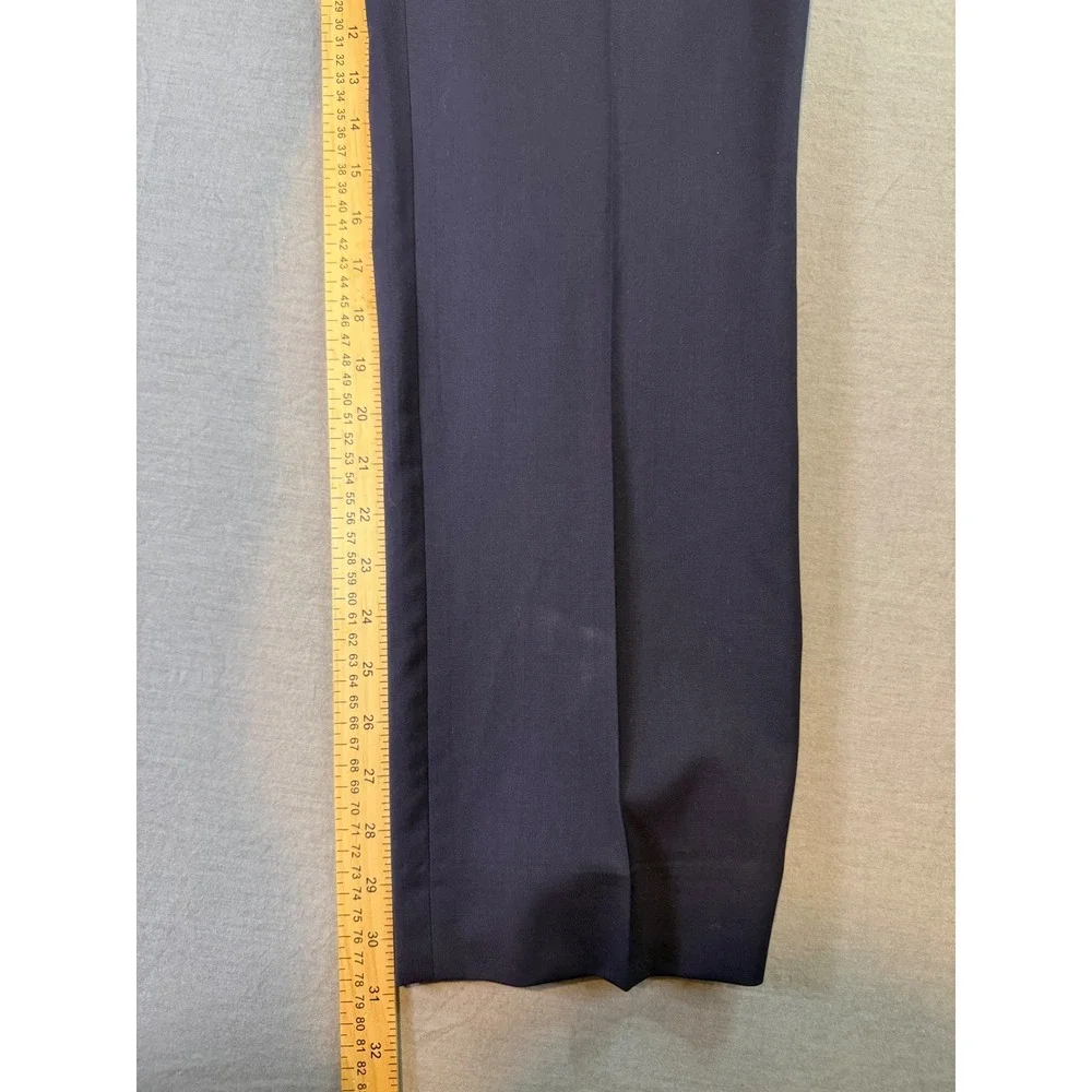 Banana Republic Dress Pants Mens 34x32 Navy Blue Good Marzotto Italian Wool Slim